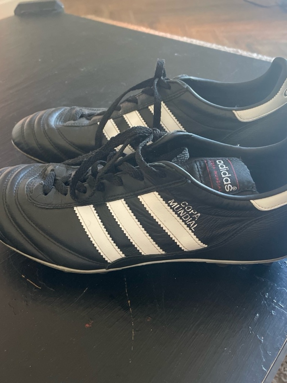 adidas Black/White Copa Mundial Athletic Soccer Shoes